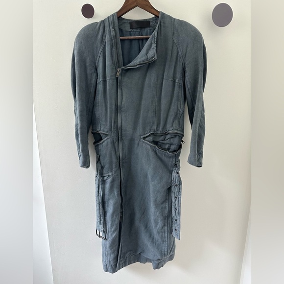 Haider Ackermann Linen/ Cotton Belted Coat - Picture 2 of 4